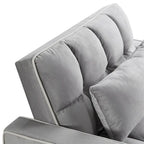 Fauteuil-lit dépliant réglable noir/gris, une place
