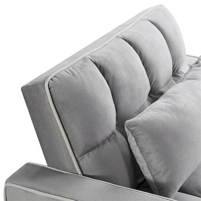 Fauteuil-lit dépliant réglable noir/gris, une place
