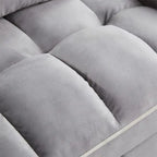 Fauteuil-lit dépliant réglable noir/gris, une place