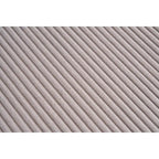 Canapé sectionnel d'angle 4 places en velours côtelé gris / gris clair / blanc avec méridienne