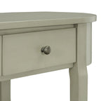 Bleu marine / Blanc antique / Vert turquoise / Espresso / Gris, console vintage brillante avec 2 tiroirs, pour 1