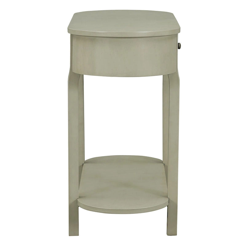 Bleu marine / Blanc antique / Vert turquoise / Espresso / Gris, console vintage brillante avec 2 tiroirs, pour 1