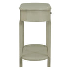 Bleu marine / Blanc antique / Vert turquoise / Espresso / Gris, console vintage brillante avec 2 tiroirs, pour 1