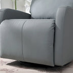 Fauteuil inclinable électrique pivotant, Gris clair / Bleu gris, individuel, PU