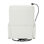 Fauteuil inclinable électrique pivotant, Gris clair / Bleu gris, individuel, PU
