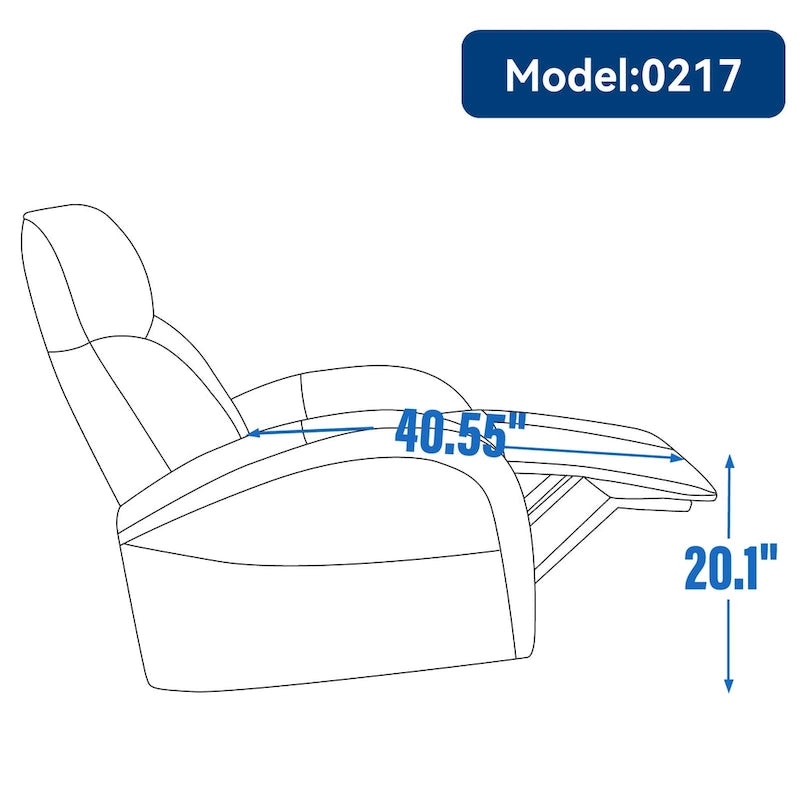 Fauteuil inclinable, pivotant et berçant motorisé de couleur marron+beige / beige+gris / marron / bleu, simple