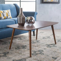 Table basse rectangulaire noyer/naturel du milieu du siècle pour 1 à 4 personnes