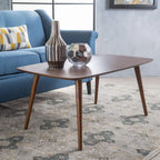 Table basse rectangulaire noyer/naturel du milieu du siècle pour 1 à 4 personnes