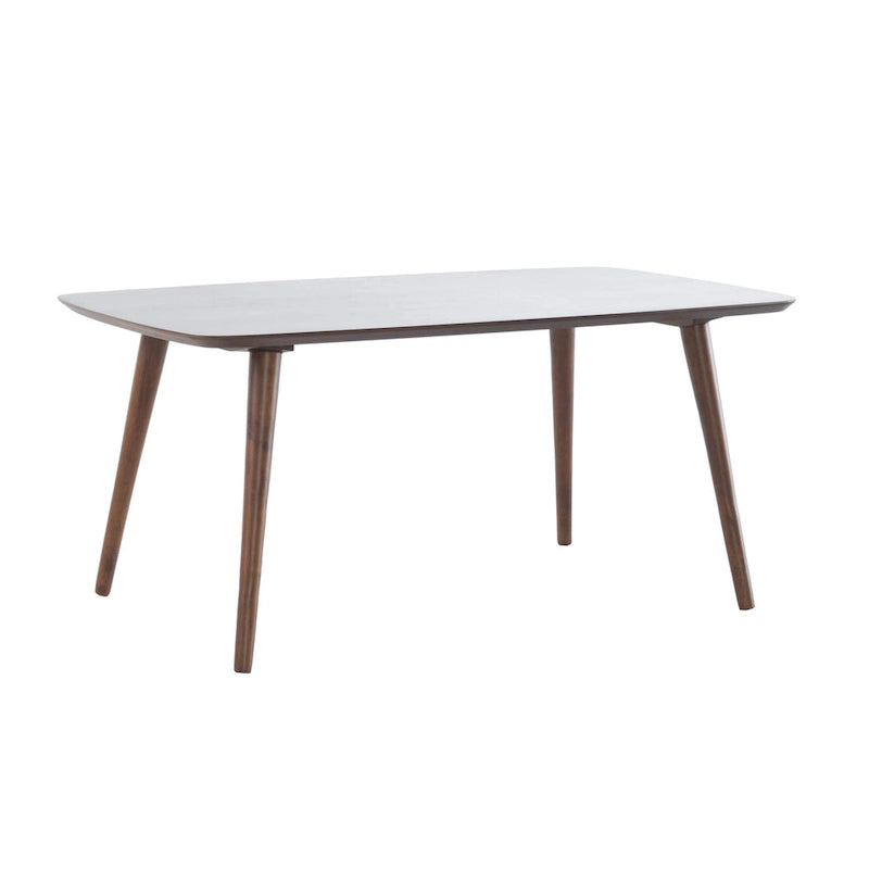 Table basse rectangulaire noyer/naturel du milieu du siècle pour 1 à 4 personnes