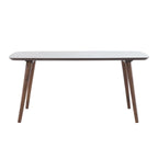 Table basse rectangulaire noyer/naturel du milieu du siècle pour 1 à 4 personnes