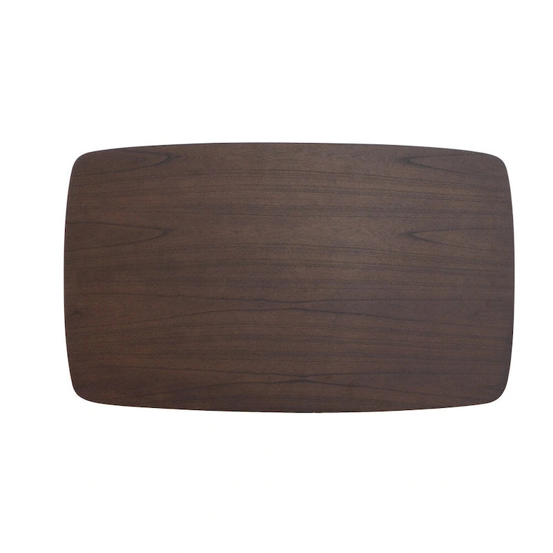 Table basse rectangulaire noyer/naturel du milieu du siècle pour 1 à 4 personnes