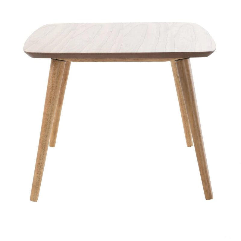Table basse rectangulaire noyer/naturel du milieu du siècle pour 1 à 4 personnes