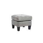 Pouf carré capitonné en similicuir, plusieurs couleurs, 1 place