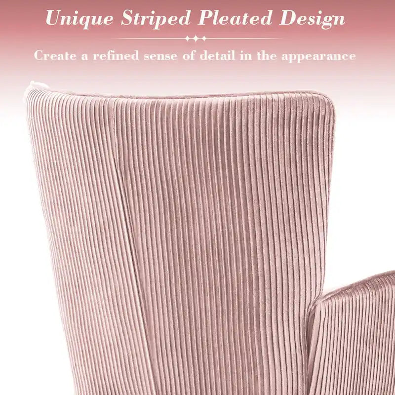 Fauteuil d'appoint à oreilles en velours, lot de 2 – Plusieurs coloris