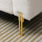 Banc 1 place rembourré en Sherpa marron/beige/noir/rose avec dossier réglable