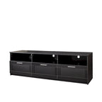 Meuble TV 80" – Noir / Blanc / Noyer / Fauve, Style minimaliste, Montage par 1 personne