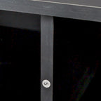 Meuble TV 80" – Noir / Blanc / Noyer / Fauve, Style minimaliste, Montage par 1 personne
