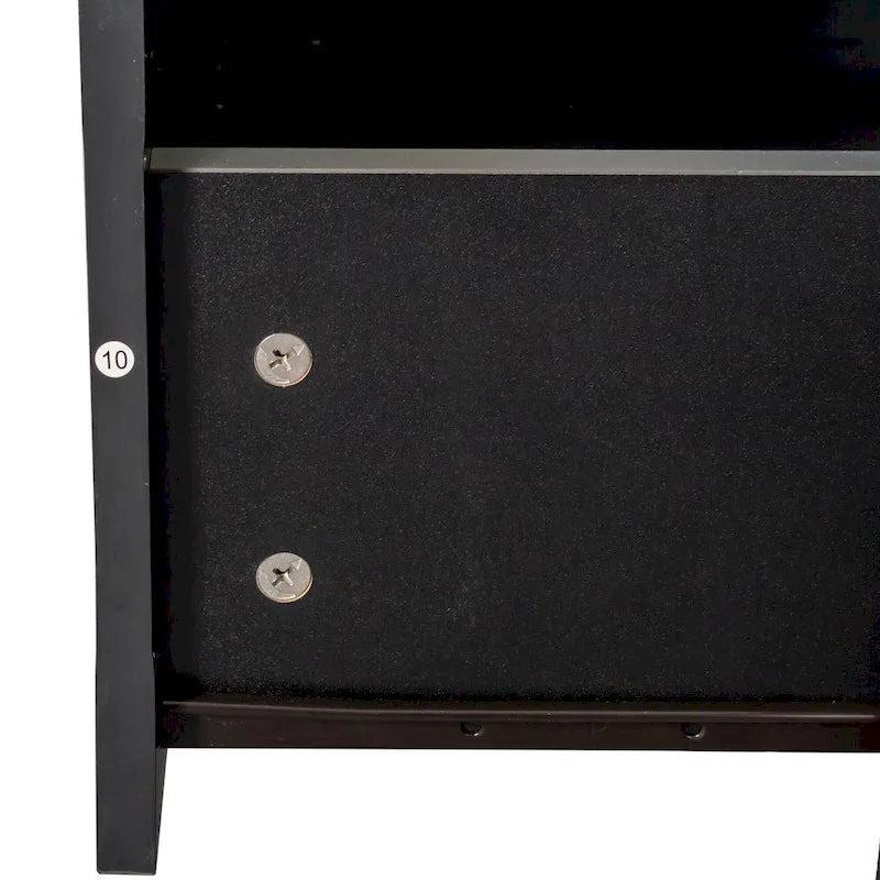 Meuble TV 80" – Noir / Blanc / Noyer / Fauve, Style minimaliste, Montage par 1 personne