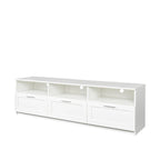 Meuble TV 80" – Noir / Blanc / Noyer / Fauve, Style minimaliste, Montage par 1 personne