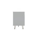Meuble TV console Manhattan Comfort Rockefeller 62,99 po à pieds en métal