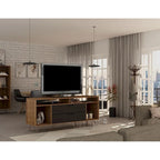 Meuble TV console Manhattan Comfort Rockefeller 62,99 po à pieds en métal