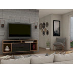 Meuble TV console Manhattan Comfort Rockefeller 62,99 po à pieds en métal