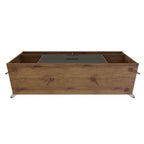 Meuble TV console Manhattan Comfort Rockefeller 62,99 po à pieds en métal