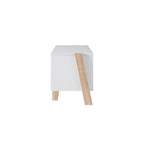 Meuble TV Mid-Century Modern à 4 étagères, Gris naturel/vieilli, 2 tailles
