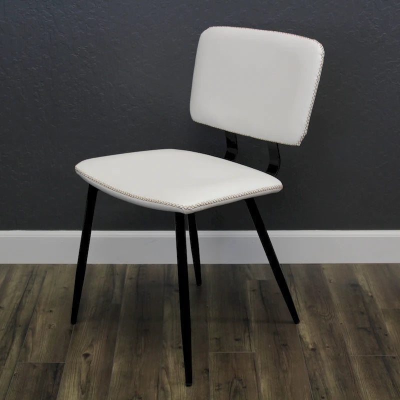 Chaise de salle à manger en similicuir multicolore, une place