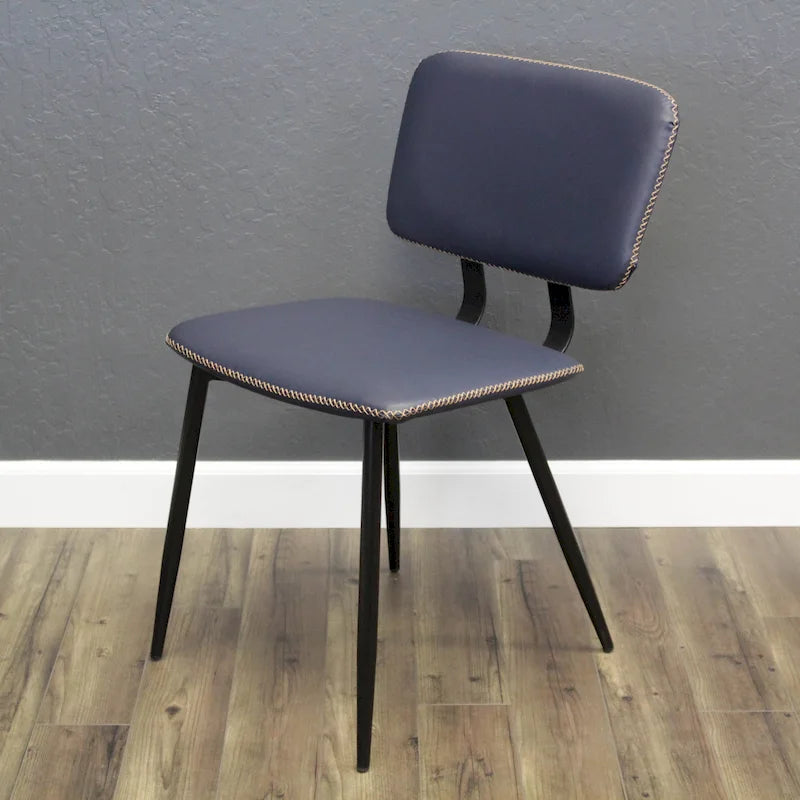 Chaise de salle à manger en similicuir multicolore, une place