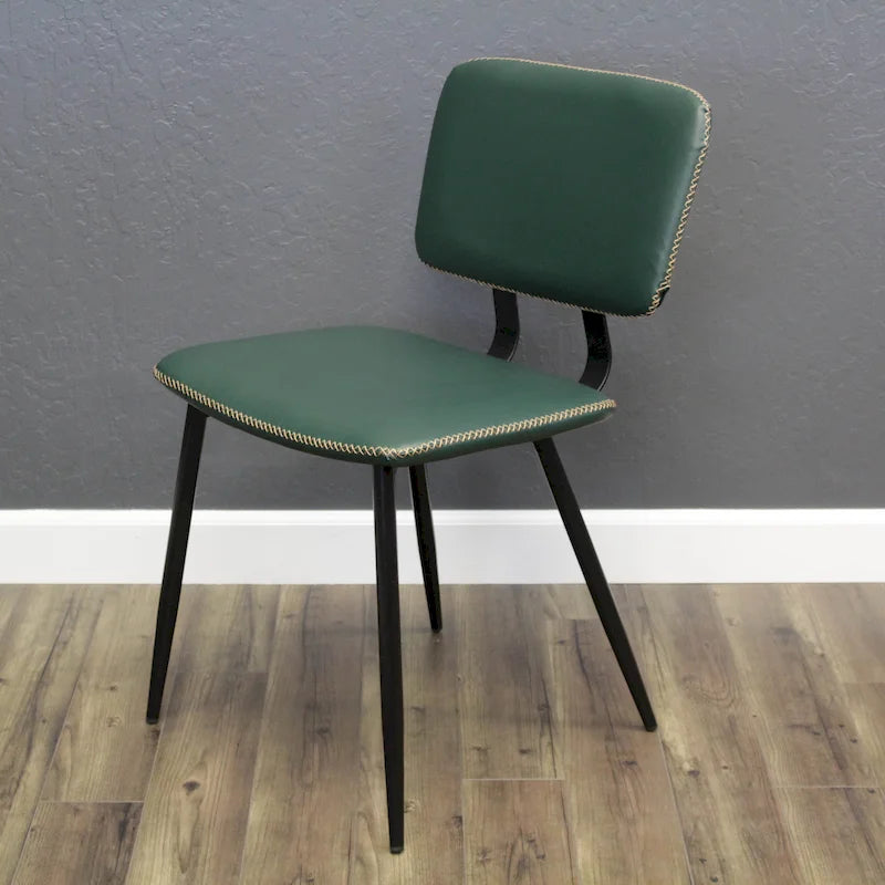 Chaise de salle à manger en similicuir multicolore, une place