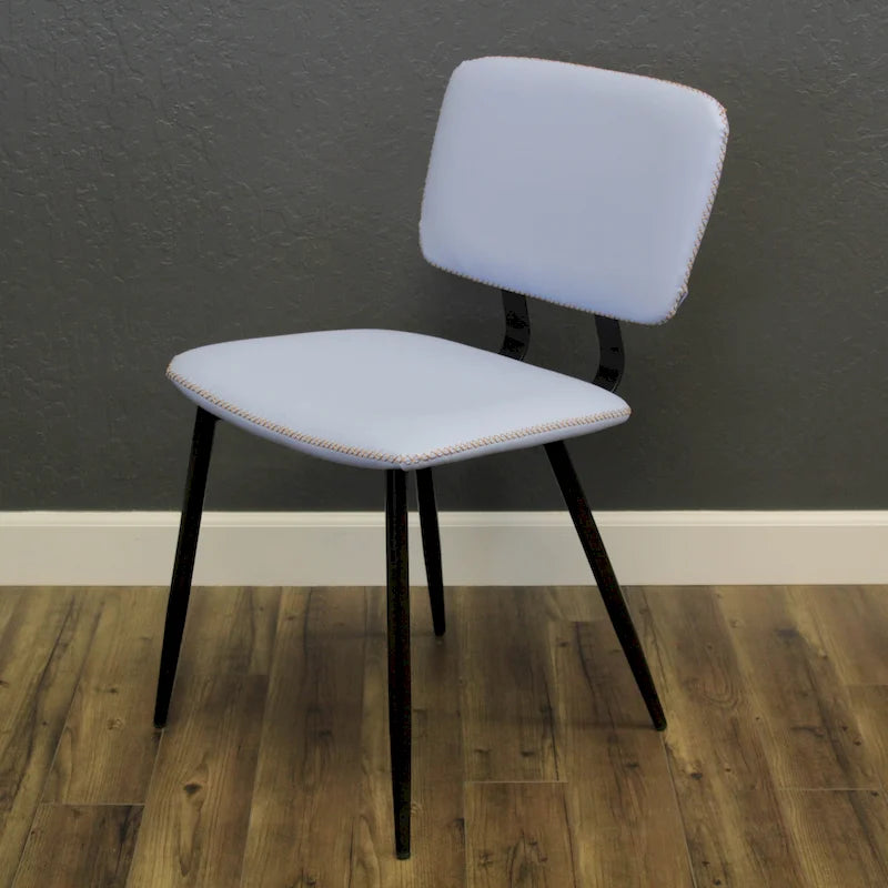 Chaise de salle à manger en similicuir multicolore, une place