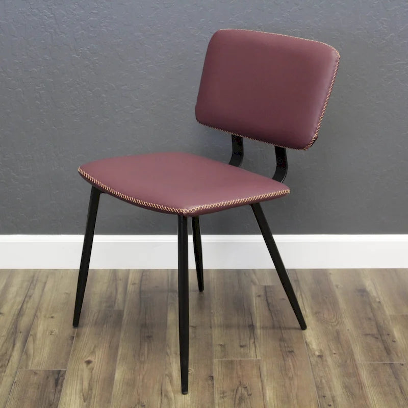 Chaise de salle à manger en similicuir multicolore, une place
