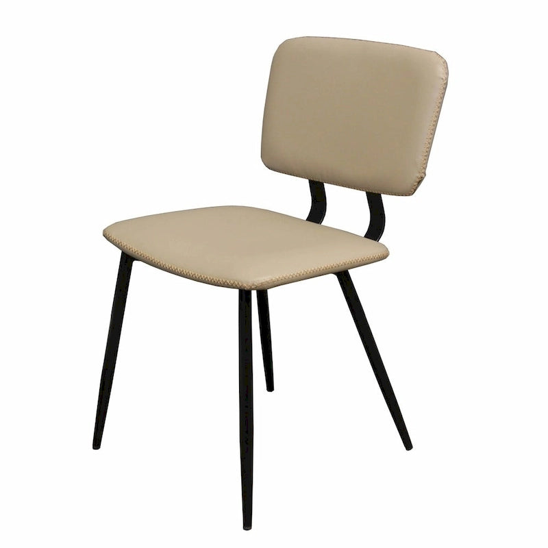 Chaise de salle à manger en similicuir multicolore, une place