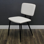 Chaise de salle à manger en similicuir multicolore, une place
