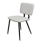 Chaise de salle à manger en similicuir multicolore, une place