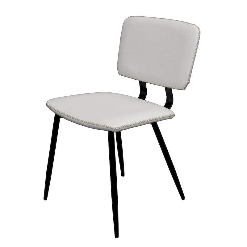 Chaise de salle à manger en similicuir multicolore, une place