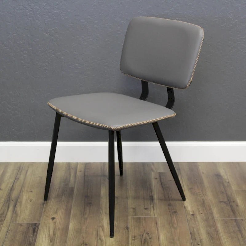Chaise de salle à manger en similicuir multicolore, une place