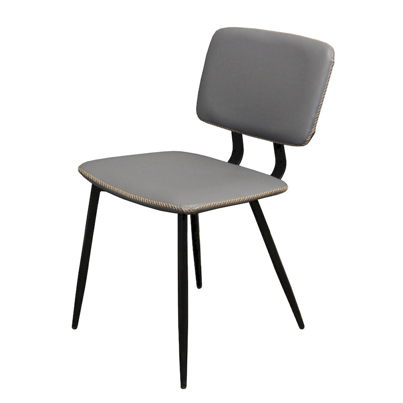 Chaise de salle à manger en similicuir multicolore, une place
