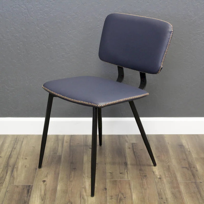 Chaise de salle à manger en similicuir multicolore, une place
