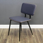 Chaise de salle à manger en similicuir multicolore, une place