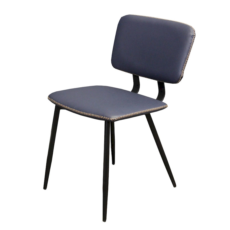 Chaise de salle à manger en similicuir multicolore, une place