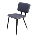 Chaise de salle à manger en similicuir multicolore, une place