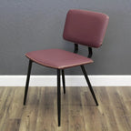 Chaise de salle à manger en similicuir multicolore, une place