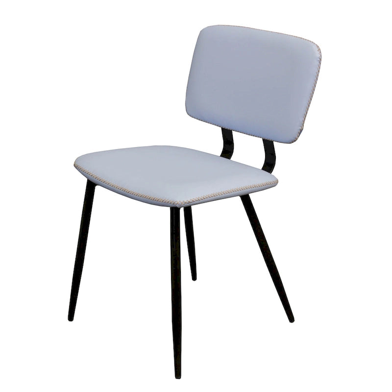 Chaise de salle à manger en similicuir multicolore, une place