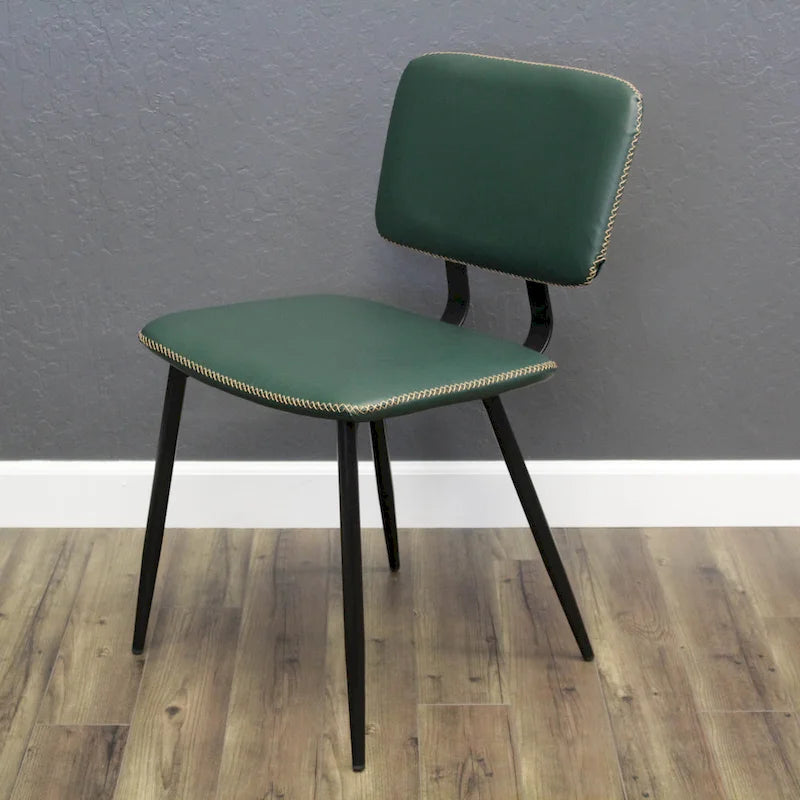 Chaise de salle à manger en similicuir multicolore, une place
