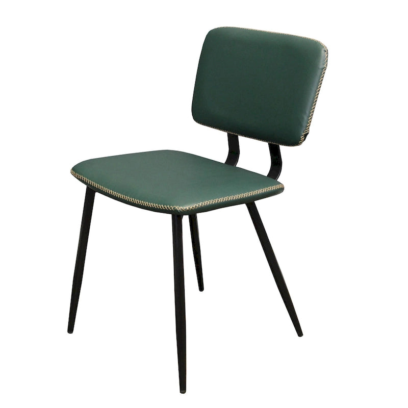Chaise de salle à manger en similicuir multicolore, une place