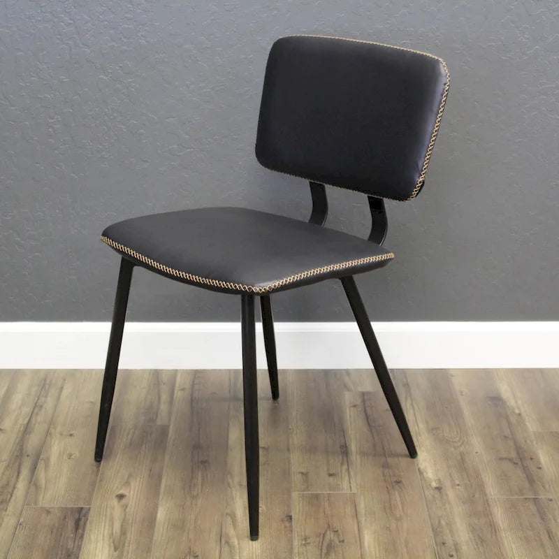 Chaise de salle à manger en similicuir multicolore, une place