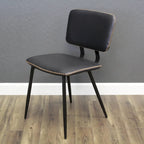 Chaise de salle à manger en similicuir multicolore, une place