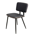 Chaise de salle à manger en similicuir multicolore, une place